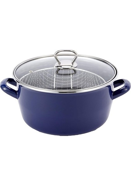 Fry Çıtır Kızartma Tenceresi 22 Cm, Lacivert
