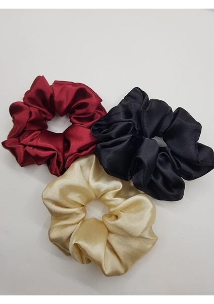 Vakti 3lü Saten Saç Tokası