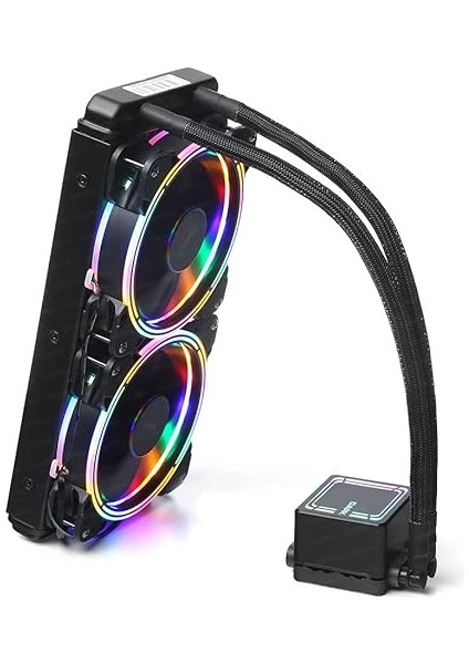 Aquaforce W246 240MM 2X12CM Frgb LED Fan + Pompa Intel &amp; Amd Uyumlu Sıvı Soğutma Sistemi (DKCCW246) modelleri
