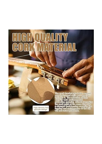Gitar Boyun Desteği, Gitar Boyun Desteği, Destek Yastığı, Mantar Boyun Desteği, Gitar Onarım Aleti, Bakım, Tel Değiştirme, Onarım Temizleme Aleti fırsatları