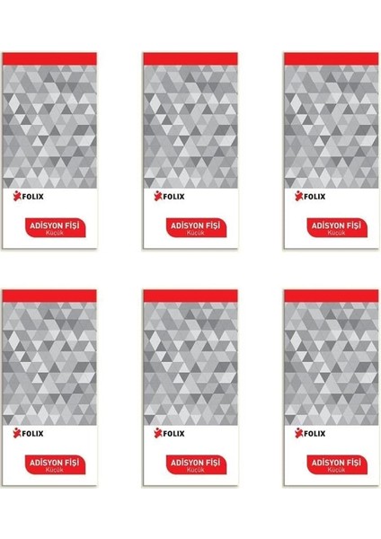 Adisyon Fişi Küçük 7,5X15 Numaralı 12 Adet
