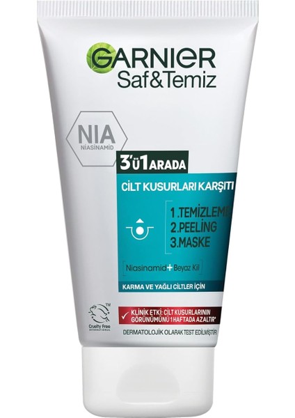 Skin Naturals Saf &amp; Temiz 3ü 1 Arada (150 Ml)