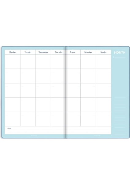 Color 15X21 Keten Süresiz Planlayıcı Ajanda Defter Mavi indirimleri