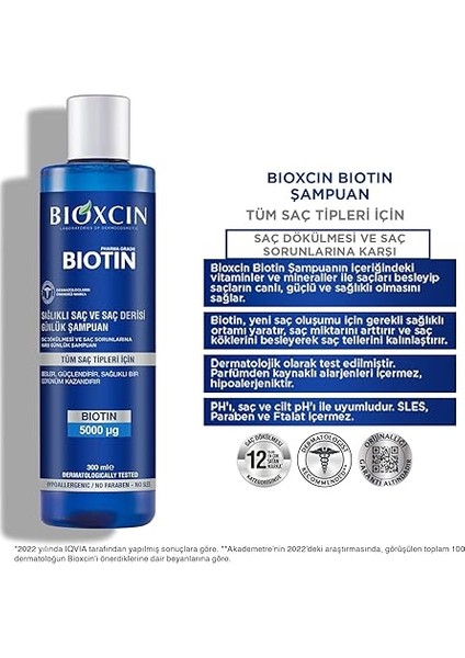 Biotin Sağlıklı Saç ve Saç Derisi Günlük Şampuan 300 ml fırsatları