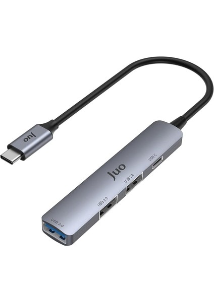 Type-C 4 Portlu USB 3.0 / USB 2.0 Çoklayıcı Dönüştürücü Hub