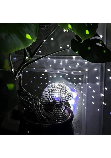 Mantar Disko Küresi, Gümüş Disko Aynası, Top, Parıltılı Ayna, Küre, Parlak Mantar Küre, Ev Dekorasyonu, Sahne Aksesuarları, Dj Işık Efekti, Okul Kutlaması, Parti Ürünü, Oyun Aksesuarı, Masa indirimleri