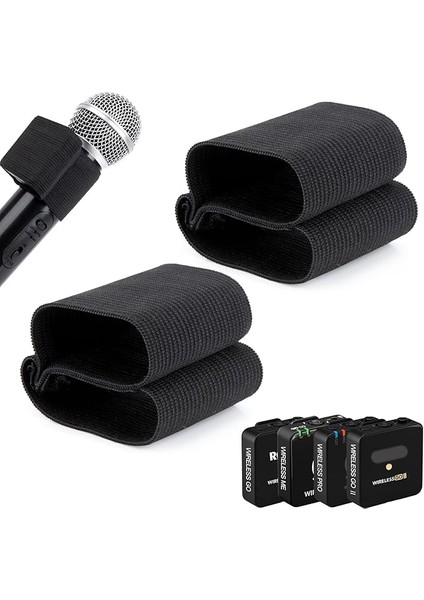 Rode Wireless Go Iı ile Uyumlu Elastik El Mikrofonu Kılıfı, Kablosuz Me, Kablosuz Pro - Konuşma, Düğün ve Röportaj Için Yumuşak Elastik Kılıf (2 Adet)