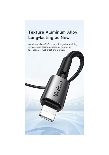 CA-2850 36W Typec Iphone Hızlı Şarj Data Kablo 1.2m-Siyah modelleri