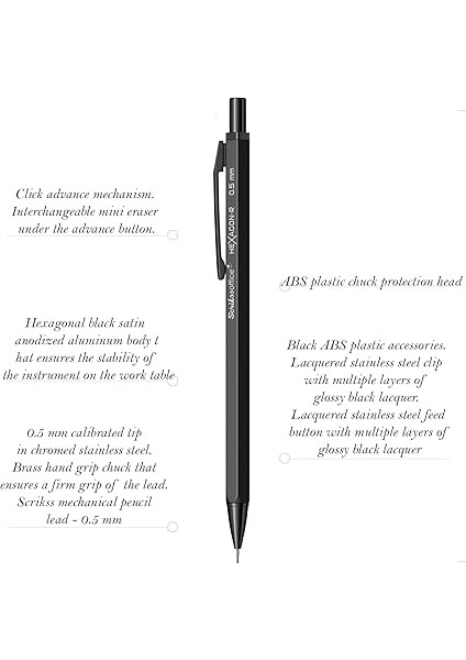 Office Hexagonr Mekanik Kurşun Kalem Siyah 0.5 mm fiyatları