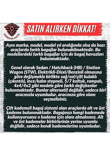 Autoaccessories Renault Taliant ile Uyumlu 4d Paspas ve 3D Bagaj Havuzu 2021 ve Üstü fırsatları