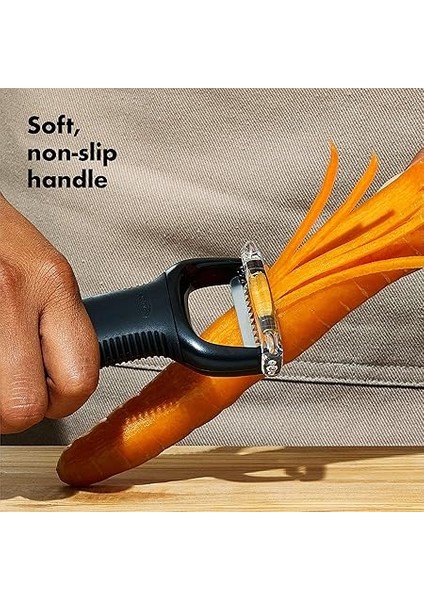 Good Grips Paslanmaz Çelikten Jülyen Şeritler Için Soyucu, Siyah fırsatları