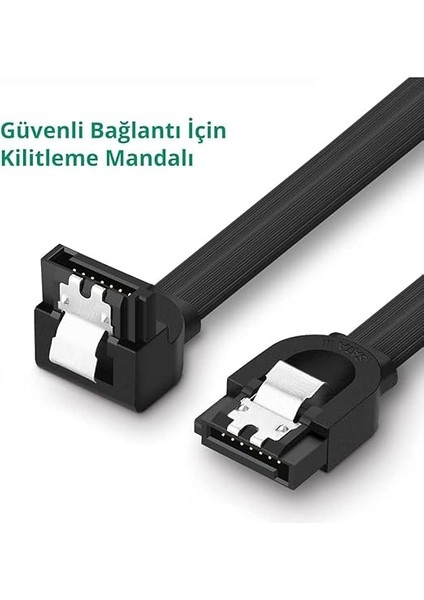 90 Derece Sata 3.0 Disk Kablosu 50 cm fiyatları