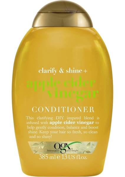 Işıltı Veren Elma Sirkesi Bakım Kremi Yağlı Saçlar Için 385 ml