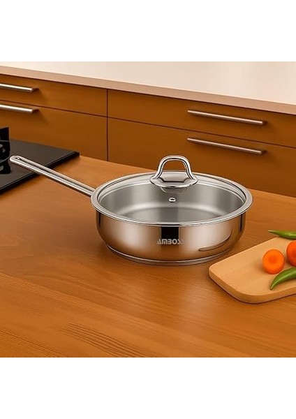 Saphire 28X8 4,5 Lt. Cam Kapaklı Çelik Tava 4806 fiyatları