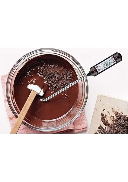 Termometresi, Et Termometresi, °c/°f Düğmeleriyle Ekstra Uzun Okuma Performansı - Izgara, Mangal, Biftek, Şeker, Süt, Su, Banyo Hamur Işleri. indirimleri