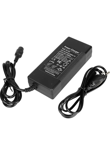 42V 2A Şarj Aletleri Elektrikli B Ce Scooter Şarj Aletleri Adaptörü 36V Lityum Pil Için 3-Prong Inline,black Eu Plug modelleri