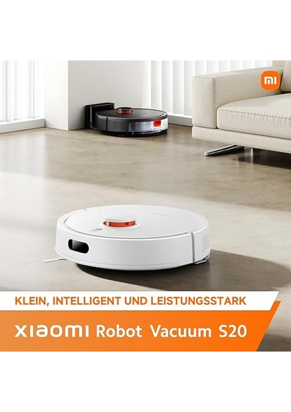 Robot Vacuum S20, 5000PA Emiş Gücü, Akıllı Robot Süpürge, Siyah modelleri