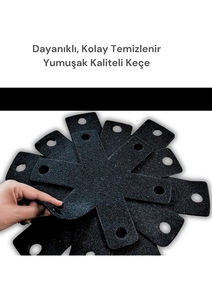 12 Adet Tencere Tava Koruyucu Düzenleyici Çizilme Önleyici Set (Siyah) fırsatları