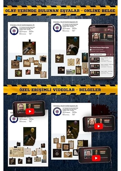 Davalar Dedektiflik Suç Çözümleme Oyunu Seri Katıil Dosyası - Gizem Bulmaca Cinayet Çözme Kutu Oyunları - Katil Bulma Dedektif Oyunu - Suçlu Kim, Cinayeti Çözebilir Misin? (Dava-7) indirimleri