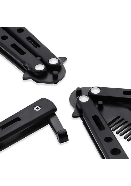 Kelebek Tarak, 1 Adet Kelebek Tarak, Paslanmaz Çelik, Katlanabilir, Cep Tarağı, Ilkbahar Saç Tarağı, Saç Tarağı, Kuaför Tarağı, Saç Şekillendirme Aksesuarı (Siyah) fırsatları