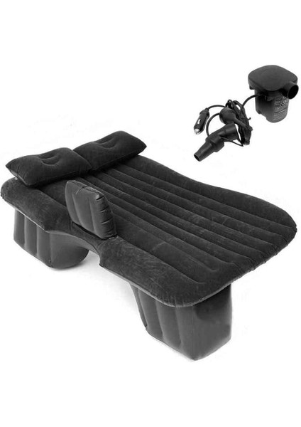 Oto Arka Koltuk Üstü Şişme Yatak (Pompa Hediyeli)