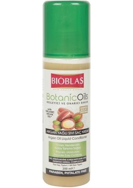 Botanic Oils Argan Sıvı Saç Kremi 200 ml