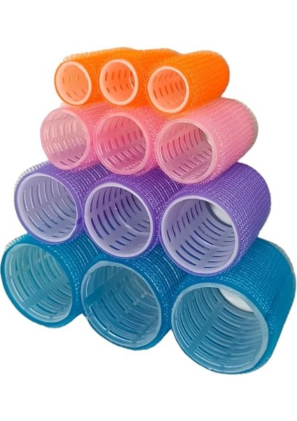 1226 Bigudi Seti 12 Adet Cırtlı Saç Bigudisi modelleri