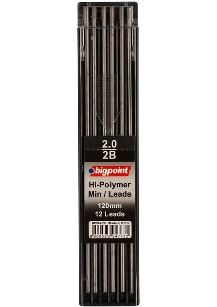 949 Portmin Yedek Uç 2b, 2mm 12'li Paket