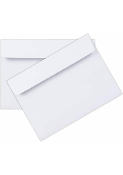 100 Adet Kendinden Yapışkanlı Zarf Davetiye Mektup Para Belge Dilekçe Düğün Kına Nişan Sünnet 16,3cm x 11,5cm 100'LÜ indirimleri