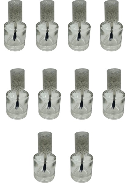 10 Adet Cam Oje Şişesi 8 cc