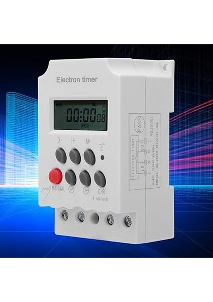 Elektronik Zamanlayıcı Anahtarı, 220VAC 30A Mikrobilgisayar Kontrol Zamanlayıcısı, Endüstriyel Otomotiv Endüstrisi Için Dijital Akıllı Anahtar fırsatları