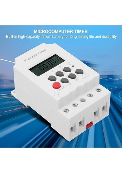 Elektronik Zamanlayıcı Anahtarı, 220VAC 30A Mikrobilgisayar Kontrol Zamanlayıcısı, Endüstriyel Otomotiv Endüstrisi Için Dijital Akıllı Anahtar indirimleri