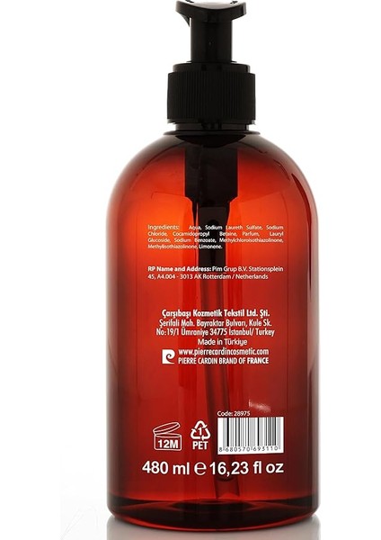 Cardin Liquid Hand Wash 480 ml – Deep Ocean - Sıvı Sabun - Derin Okyanus fiyatları