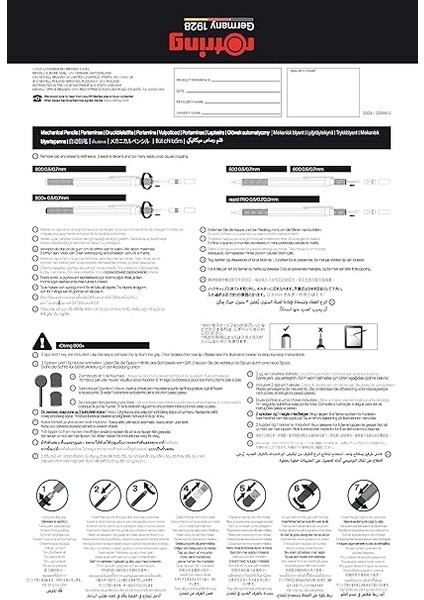 Rapid Mekanik Kurşun Kalem, Siyah, 0.7 mm indirimleri