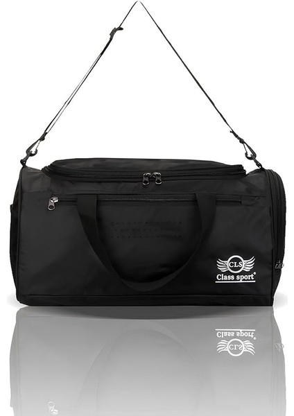 A Dos Unisex Önü Cepli Uzun Askılı Ayakkabı Bölmeli Geniş Hacimli Gym Fitness Spor Çantası Kabin Boy