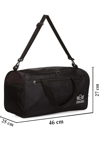 A Dos Unisex Önü Cepli Uzun Askılı Ayakkabı Bölmeli Geniş Hacimli Gym Fitness Spor Çantası Kabin Boy indirimleri