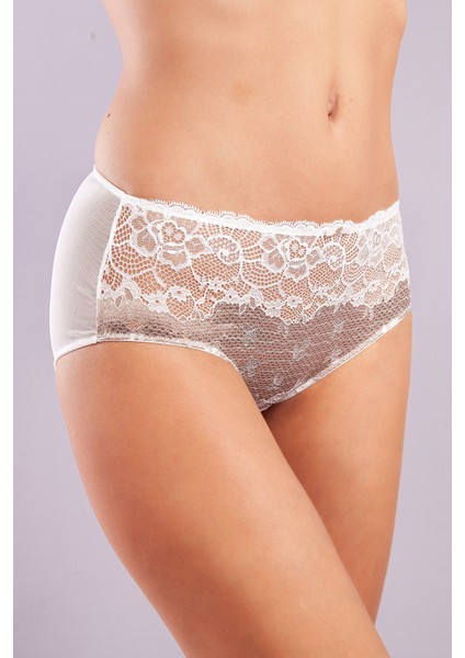 Gilda Control Slip , Kadın Dantelli Ekru Külot