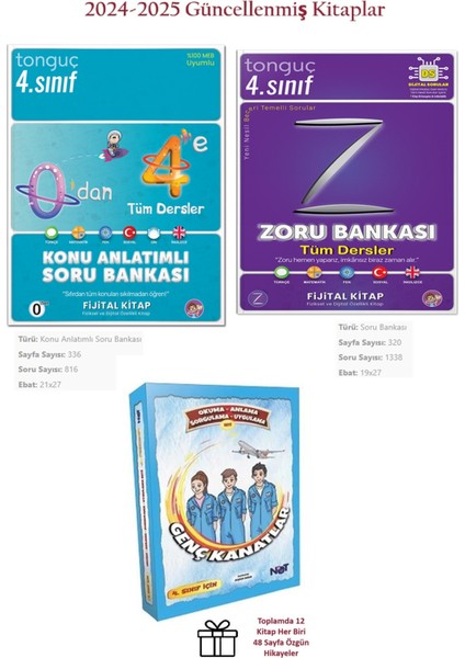 4. Sınıf 0'dan 4'e Konu Anlatımlı Soru Bankası ve Tüm Dersler Zoru Bankası+Hikaye Okuma Seti Hediye!