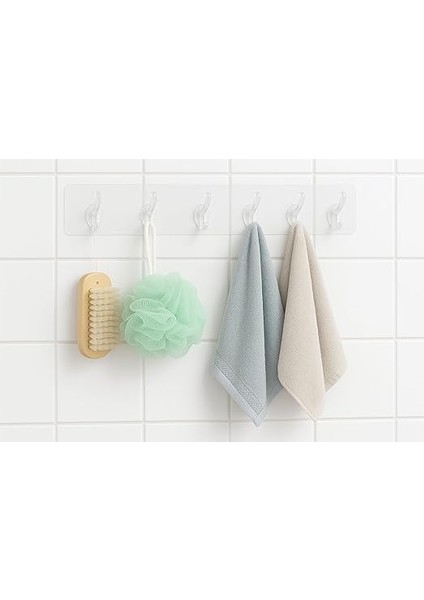 Store Kendinden Yapışkanlı 5 Kancalı Askı Seti – Duvara Delmeden Montaj, Şeffaf Vantuzlu Tasarım, Banyo &amp; Mutfak Için Pratik Organizer (2 Adet) fırsatları