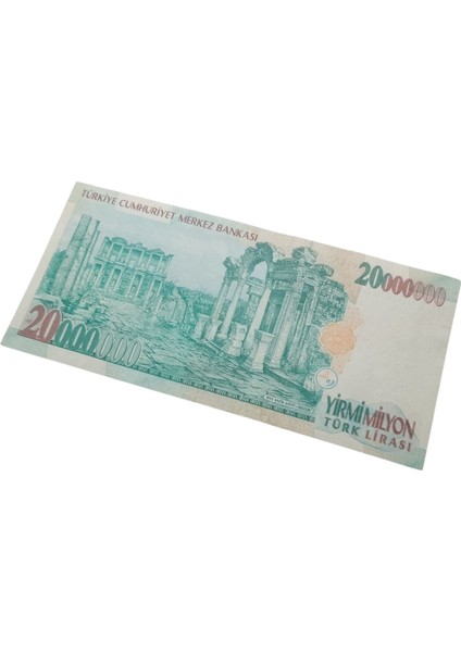 7. Emisyon 20.000.000 Türk Lirası Koleksiyon Kağıt Para Eski Para Hobi Hediye Antika Para fiyatları