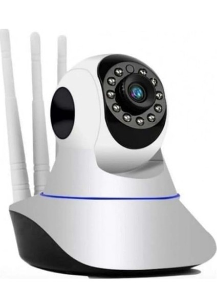 360° Full Hd 1080P Ethernet Girişli 3 Antenli Smart Ip Kamera
