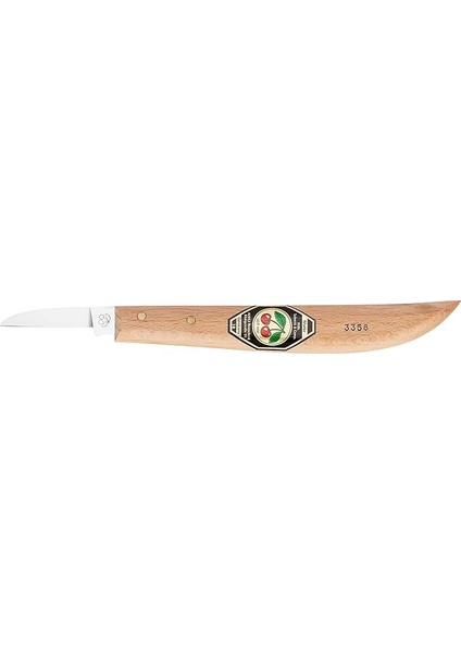 3358000 Oyma Bıçağı/oyma Bıçağı; Yuvarlak Sırt ve Özel Karbon Çelikten Düz Kesme Bıçağı, Beyaz Kayın Sapı; Sertlik: 59-61 Hrc