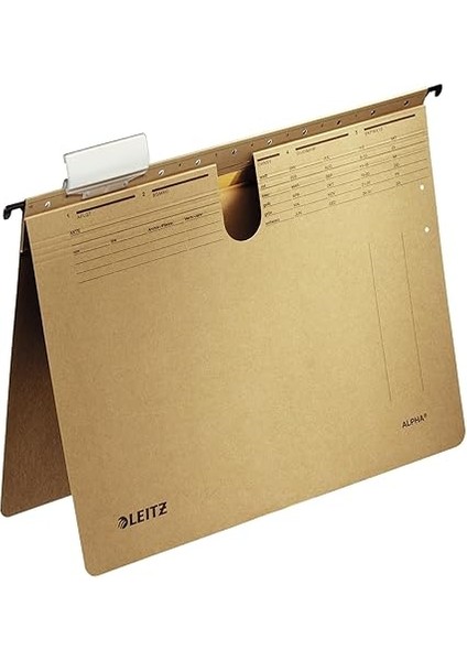 Alpha Askılı Dosya, Telli, A4, Kese Kağıdı Rengi, 10'lu Paket, 19143000 fiyatları