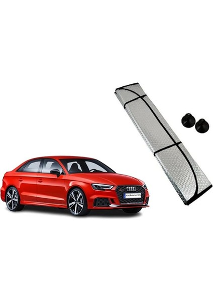 Katlanabilir Dışı Metalize Arası Balonlu Ön Cam Oto Araba Güneşliği Güneşlik 130X60 cm