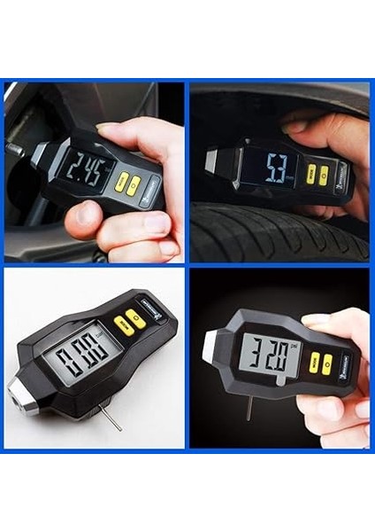 MC12293 99PSI Dijital Lastik Basınç ve Derinlik Ölçer fiyatları