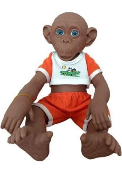 Asya Oyuncak Maymun 35 cm ELF23301-TURUNCU