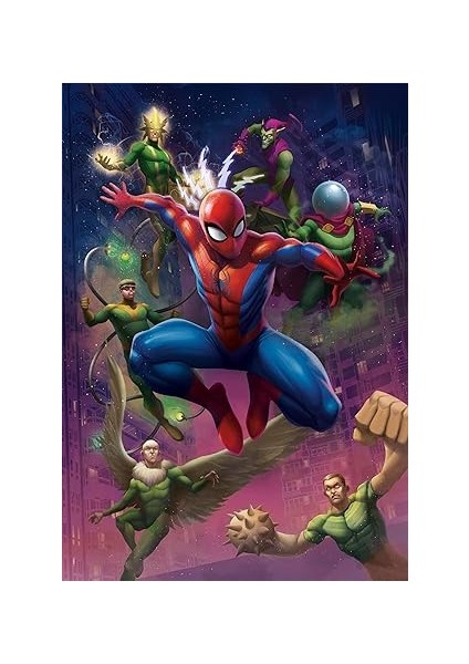 - 39742 - Yapboz Örümcek Adam Illustrated, 1000 Parça Yetişkinler ve Çocuklar Için, Tüm Aile Için Beceri Oyunu fiyatları