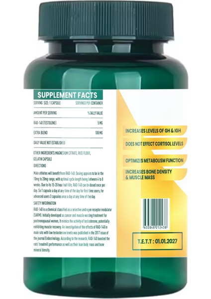 Imperiumpharma RAD140 60 Kapsül fiyatları