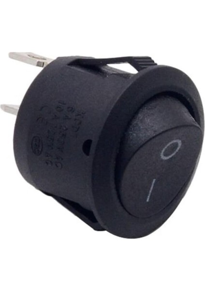 23MM Yuvarlak 2 Pin Anahtar Buton Kcd1 Siyah Plastik Mini Açma Kapama On/off modelleri