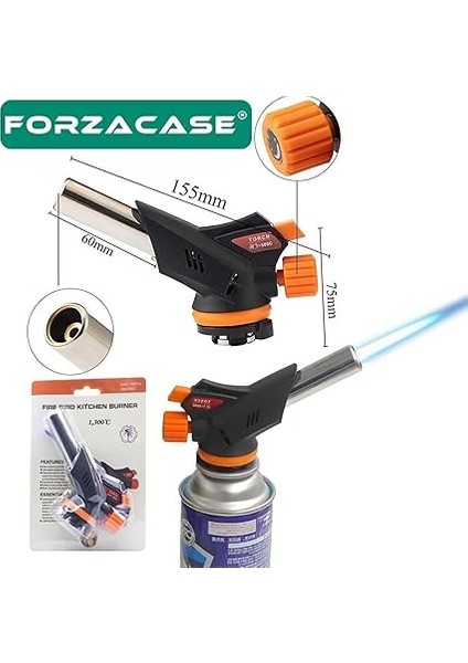 1300 Derece Profesyonel Pürmüz Çakmak Gazı Kafası - FC248 fiyatları